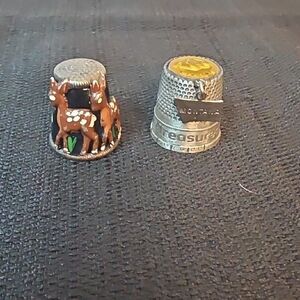 Deer and Montana Thimble Set
